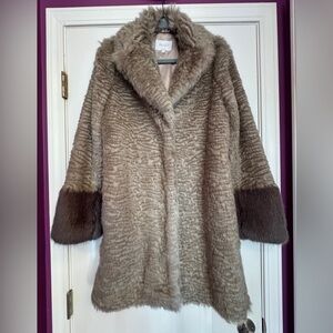 Laundry By Shelli Segal Brown Teddy Jacket